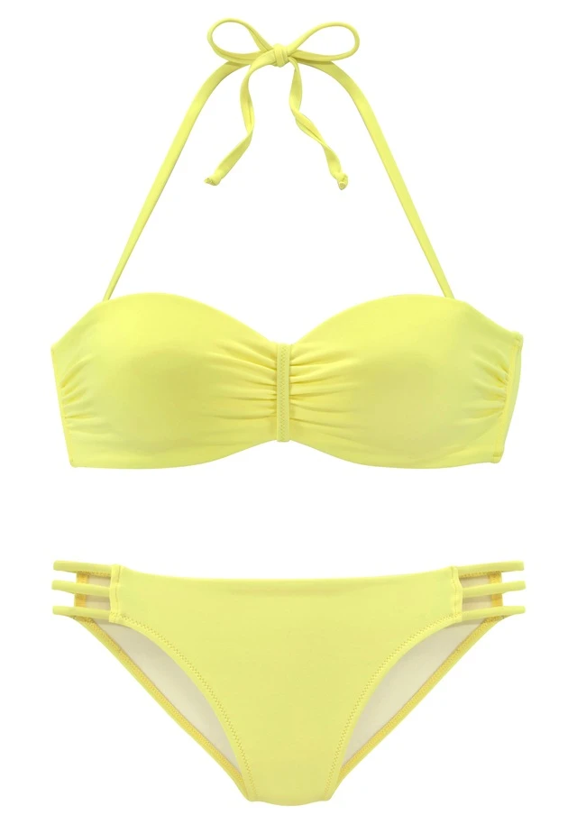 Vivance Bügel-Bandeau-Bikini, In Trendiger Unifarbe 3 Vivance Bügel-Bandeau-Bikini, In Trendiger Unifarbe