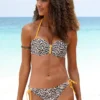Buffalo Bügel-Bandeau-Bikini-Top »Kitty«, Mit Animalprint Und Kontrastfarbenen Details
