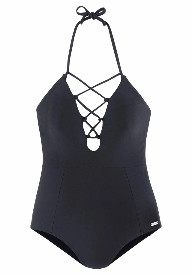 Venice Beach Badeanzug, Mit Geschnürtem Ausschnitt 4 Venice Beach Badeanzug, Mit Geschnürtem Ausschnitt – Bild 2