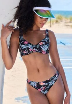 KangaROOS Bügel-Bikini-Top »Agave«, (2er-Pack), Mit Floralem Druck