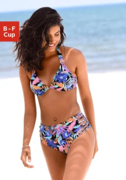 Bench. Bügel-Bikini-Top »Pitch«, Mit Tropischem Design