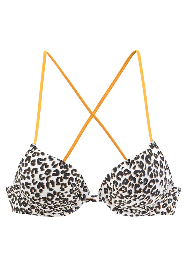 Buffalo Push-Up-Bikini-Top »Kitty«, Mit Kontrastfarbenen Trägern 4 Buffalo Push-Up-Bikini-Top »Kitty«, Mit Kontrastfarbenen Trägern – Bild 2