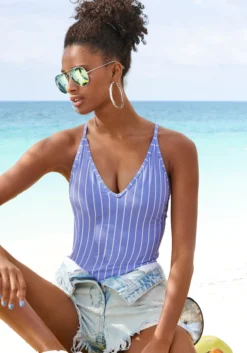 Vivance Badeanzug, Mit Nadelstreifen