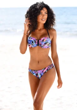 Bench. Bandeau-Bikini-Top »Pitch«, Mit Farbenfrohem Druck