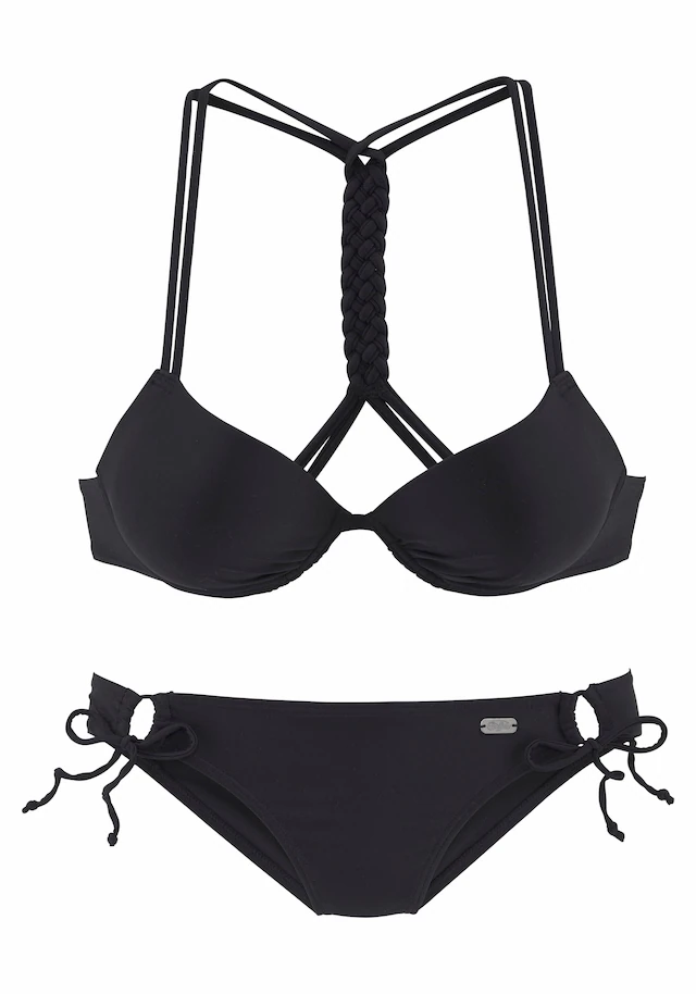 Buffalo Push-Up-Bikini, Mit Geflochtenem Rückendetail 4 Buffalo Push-Up-Bikini, Mit Geflochtenem Rückendetail – Bild 2