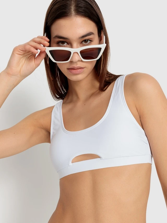 LSCN By LASCANA Bustier-Bikini-Top »Gina«, Mit Cut-Out Vorne 4 LSCN By LASCANA Bustier-Bikini-Top »Gina«, Mit Cut-Out Vorne – Bild 3