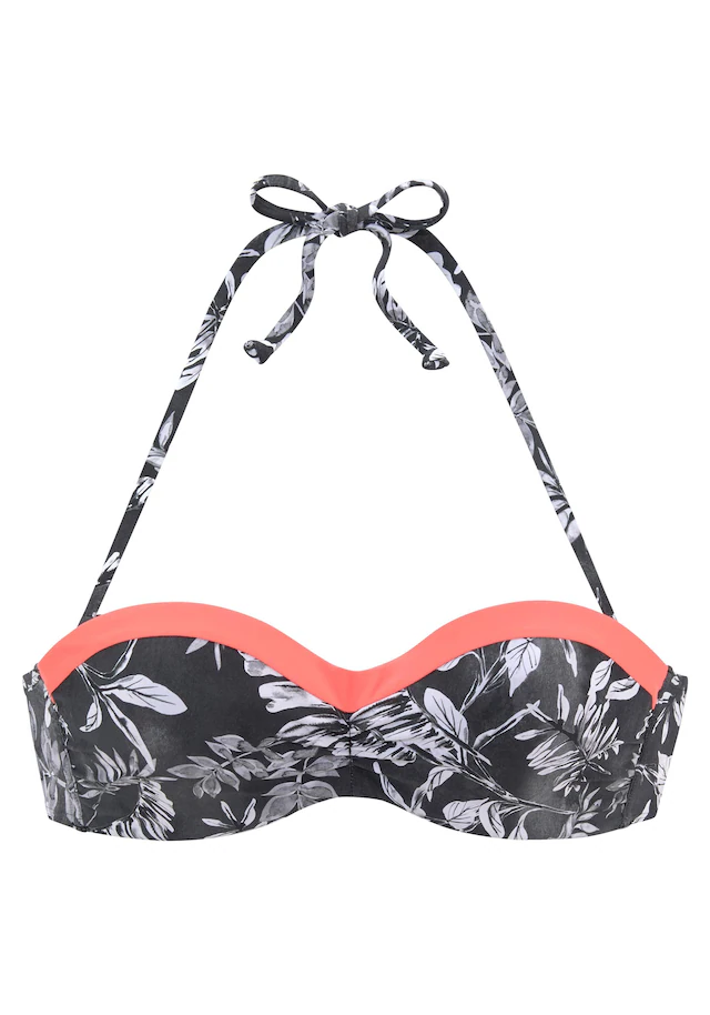 Sunseeker Bügel-Bandeau-Bikini-Top »Mono«, Mit Kontrastfarbenem Einsatz 4 Sunseeker Bügel-Bandeau-Bikini-Top »Mono«, Mit Kontrastfarbenem Einsatz – Bild 2