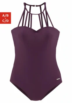 Bruno Banani Badeanzug, Mit Eleganter Ausschnittvariante