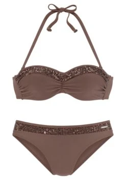 Bruno Banani Bügel-Bandeau-Bikini, Mit Pailletten -Sunseeker Bikinis Geschaft a54dc3980ca0924a7dba77e0ff681b5e