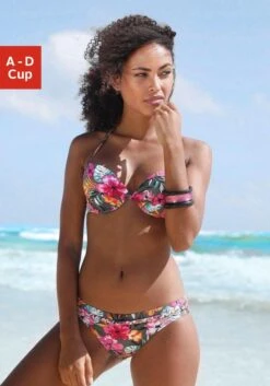 Buffalo Push-Up-Bikini-Top »Pine«, Mit Floralem Design