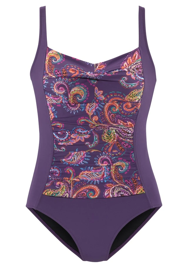 Vivance Badeanzug, Mit Lilafarbenem Paisleyprint 4 Vivance Badeanzug, Mit Lilafarbenem Paisleyprint – Bild 2