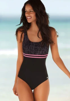 Venice Beach Badeanzug, Mit Trendigem Logoprint Und Shaping-Effekt