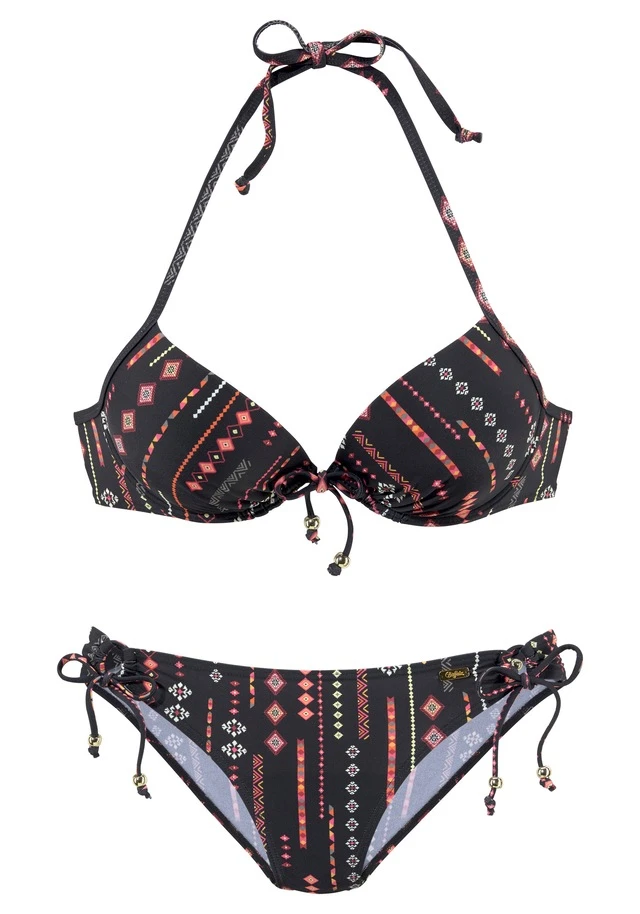 Buffalo Push-Up-Bikini, Mit Zierperlen 4 Buffalo Push-Up-Bikini, Mit Zierperlen – Bild 2
