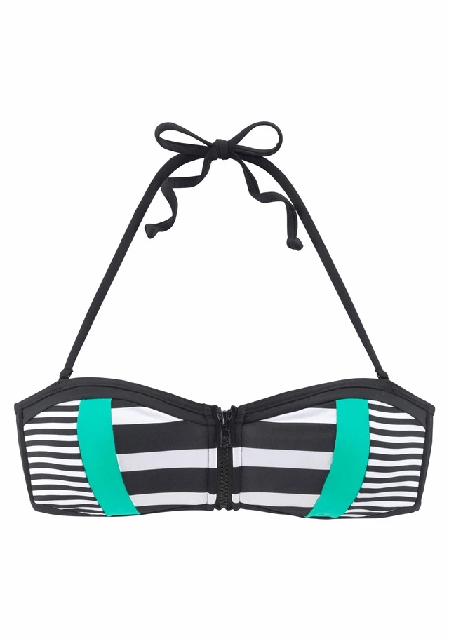 KangaROOS Bandeau-Bikini-Top »Anita«, Mit Reißverschluss Zwischen Den Cups 4 KangaROOS Bandeau-Bikini-Top »Anita«, Mit Reißverschluss Zwischen Den Cups – Bild 2