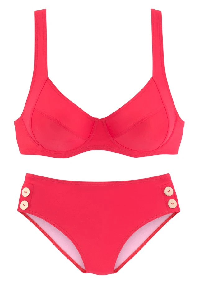 Vivance Bügel-Bikini, Mit Goldfarbenen Zierknöpfen 4 Vivance Bügel-Bikini, Mit Goldfarbenen Zierknöpfen – Bild 2